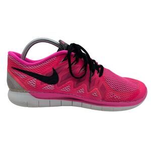 Nike‎ Free 5.0 Running Shoes Women's 10 Pink Athletic Running Walking Sneakers